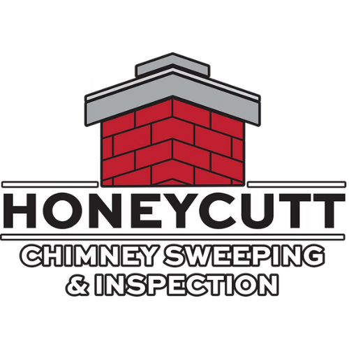 Honeycutt Chimney Sweeping and Inspection logo with brick chimney